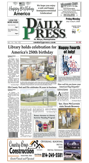Cover of The Daily Press