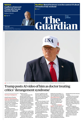Cover of The Guardian (USA)