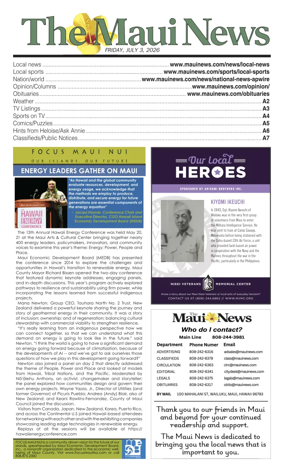 Cover of The Maui News