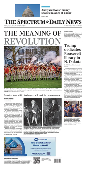 Cover of The Spectrum & Daily News