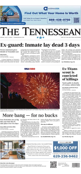 Cover of The Tennessean