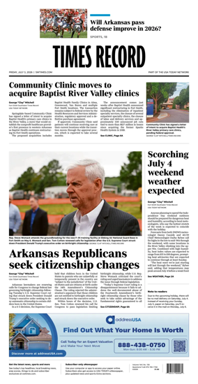 Cover of Times Record (Ft. Smith Southwest)