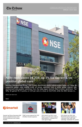 Cover of Tribune India - Compiled Edition