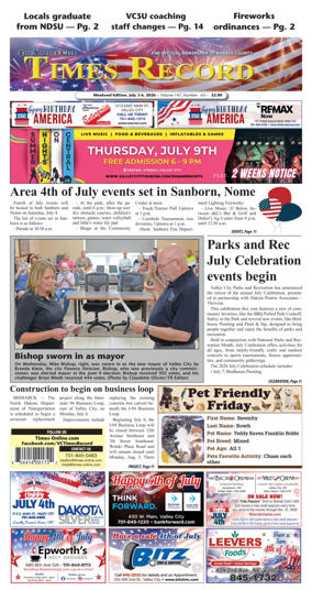 Cover of Valley City Times-Record