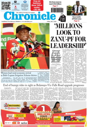 Cover of Chronicle (Zimbabwe)