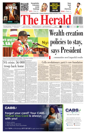 Cover of The Herald (Zimbabwe)
