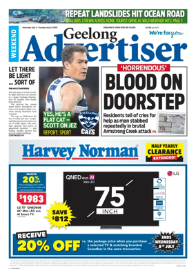 Cover of Geelong Advertiser