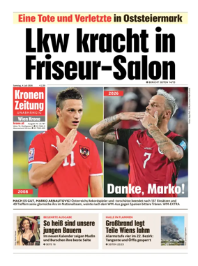 Cover of Kronen Zeitung