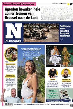 Cover of Het Nieuwsblad