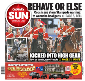 Cover of Calgary Sun