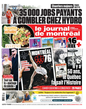 Cover of Le Journal de Montreal