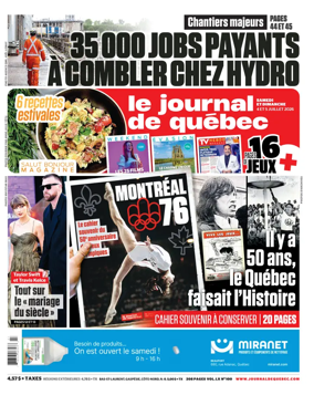 Cover of Le Journal de Quebec