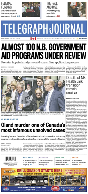 Cover of Telegraph-Journal