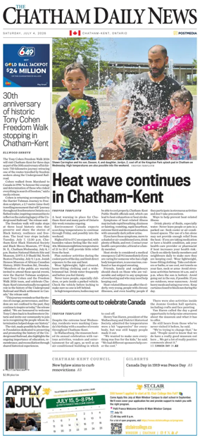 Cover of The Chatham Daily News