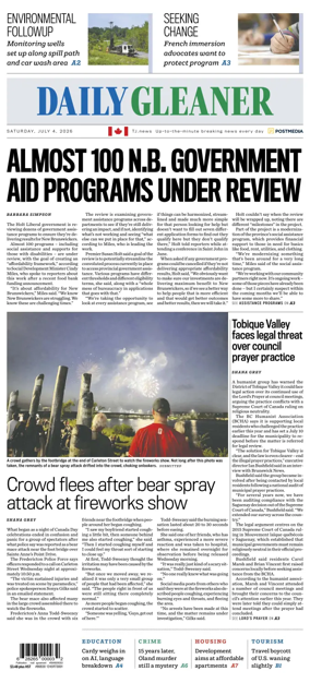 Cover of The Daily Gleaner