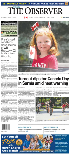 Cover of The Observer (Sarnia)