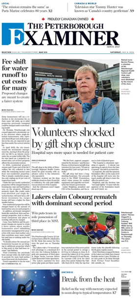 Cover of The Peterborough Examiner
