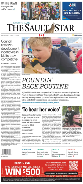 Cover of The Sault Star