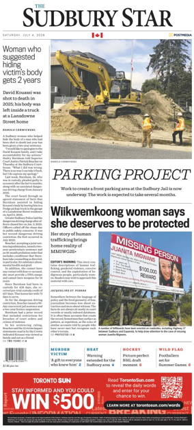 Cover of The Sudbury Star