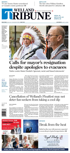 Cover of The Welland Tribune