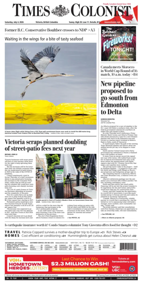 Cover of Times Colonist