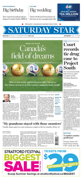 Cover of Toronto Star