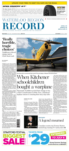Cover of Waterloo Region Record