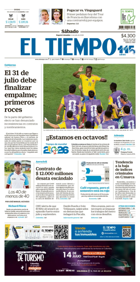 Cover of El Tiempo (Bogota)