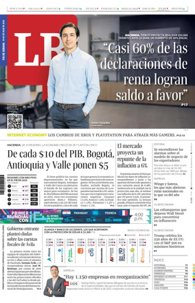 Cover of La Republica (Colombia)