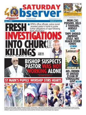 Cover of Saturday Observer (Eswatini)