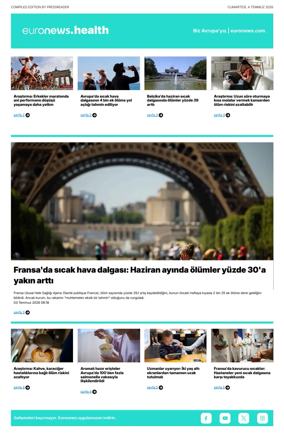 Cover of Euronews Health (Turkish) Compiled Edition