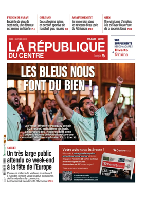 Cover of La Republique du Centre (Orleans - Loiret))