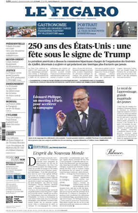Cover of Le Figaro