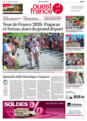 Cover of Ouest France (Auray)
