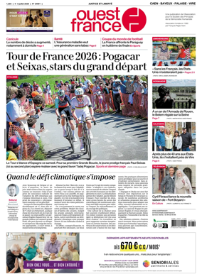 Cover of Ouest France (Caen - Bayeux - Falaise - Vire)