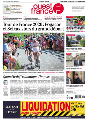 Cover of Ouest France (Challans / Saint-Gilles-Croix-de-Vie)