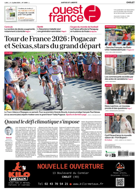 Cover of Ouest France (Cholet)