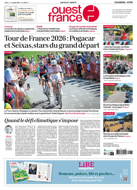 Cover of Ouest-France (Fougeres Vitre)