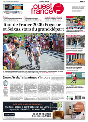 Cover of Ouest France (Nantes)
