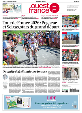 Cover of Ouest France (Pontivy)