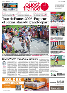 Cover of Ouest France (Pornic / Pays de Retz)