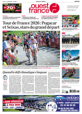 Cover of Ouest France (Sarthe)