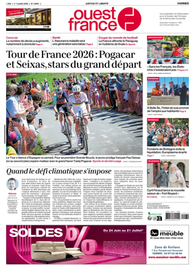 Cover of Ouest France (Vannes)