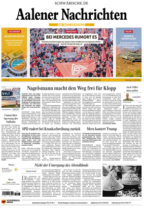 Cover of Aalener Nachrichten