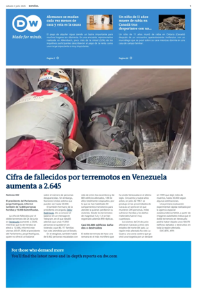 Cover of Deutsche Welle (Spanish edition)