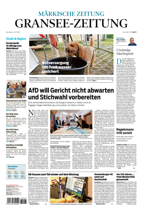 Cover of Gransee-Zeitung