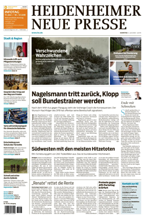 Cover of Heidenheimer Neue Presse