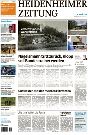 Cover of Heidenheimer Zeitung