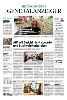 Cover of Hennigsdorfer Generalanzeiger