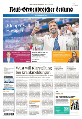 Cover of Neuss-Grevenbroicher Zeitung Neuss